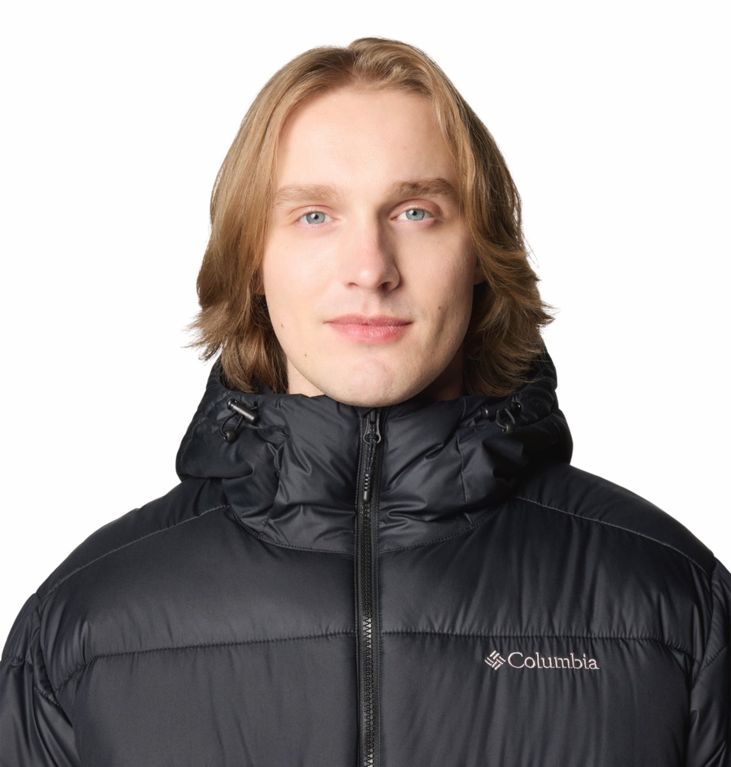 Columbia Men Black Omni-Heat Reflective Pike Lake Parka Hooded Down Jacket