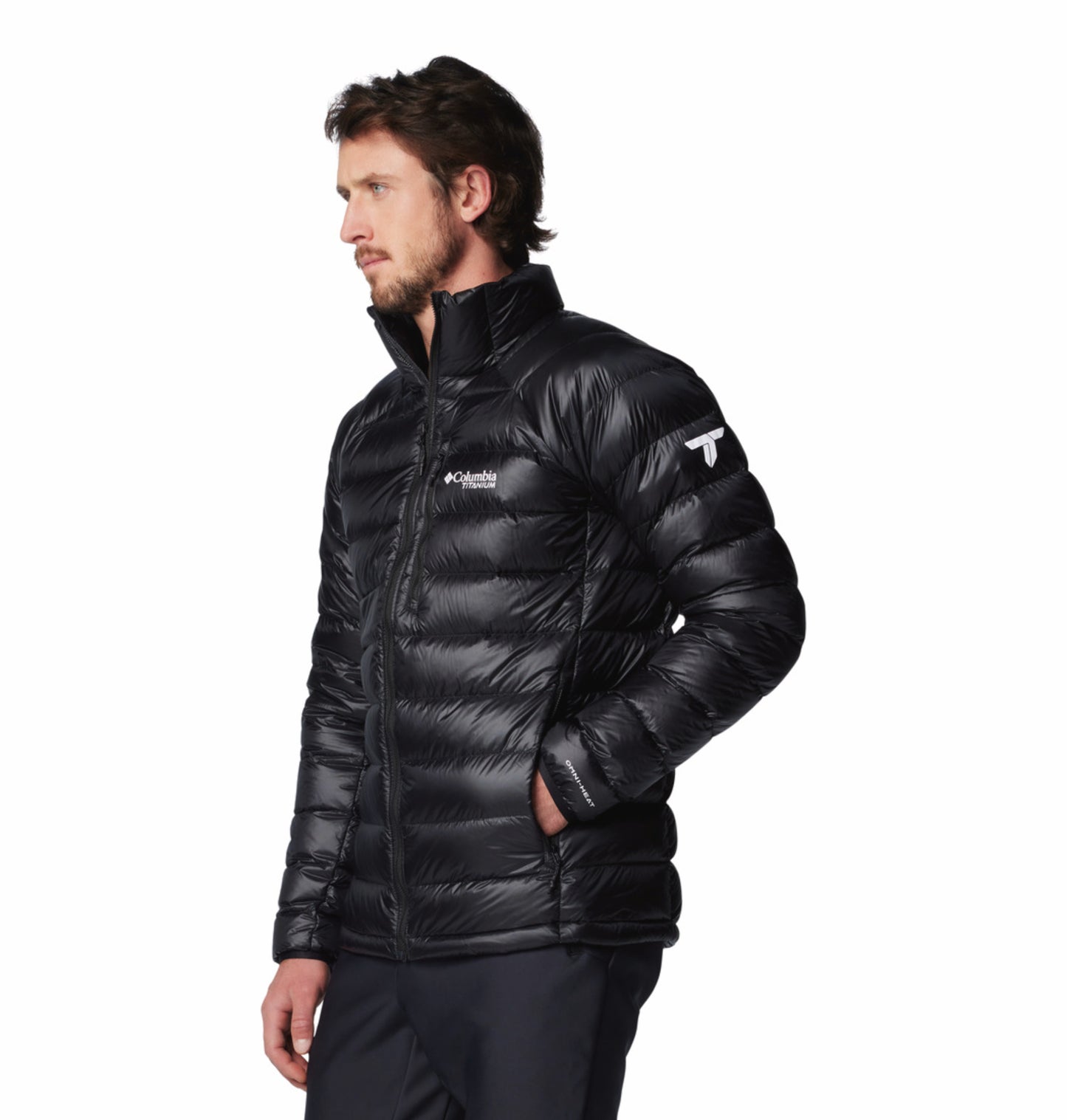Columbia Men Black OmniHeat Arctic Crest Down Jacket