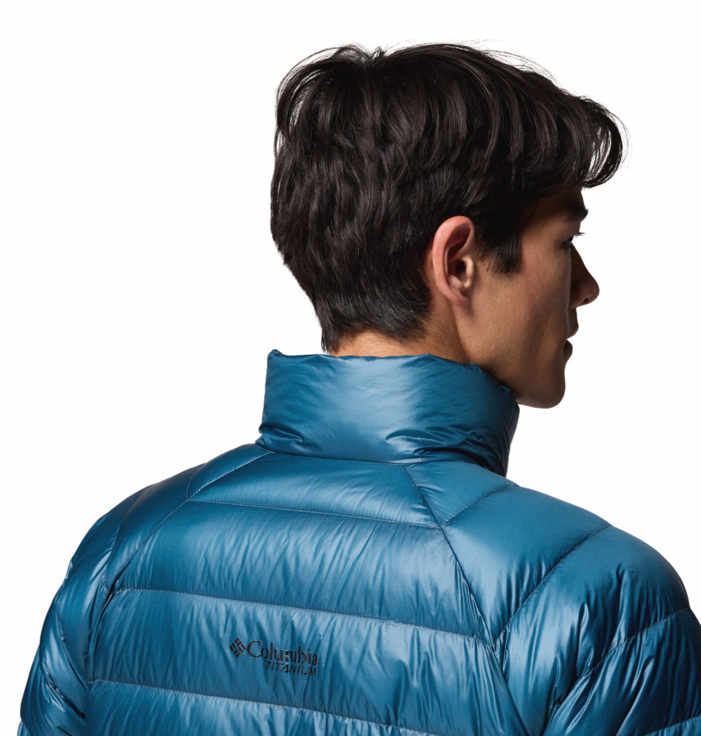 Columbia Men Teal OmniHeat Arctic Crest Down Jacket