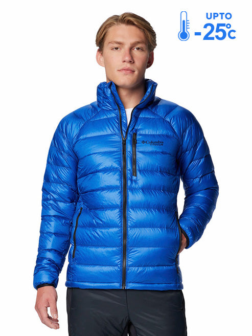 Columbia Men Blue Omni-Heat Arctic Arctic Crest Down Jacket