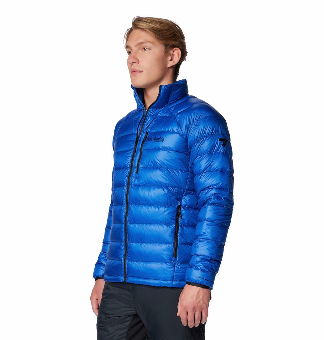 Columbia Mens Blue Arctic Crest Down Jacket