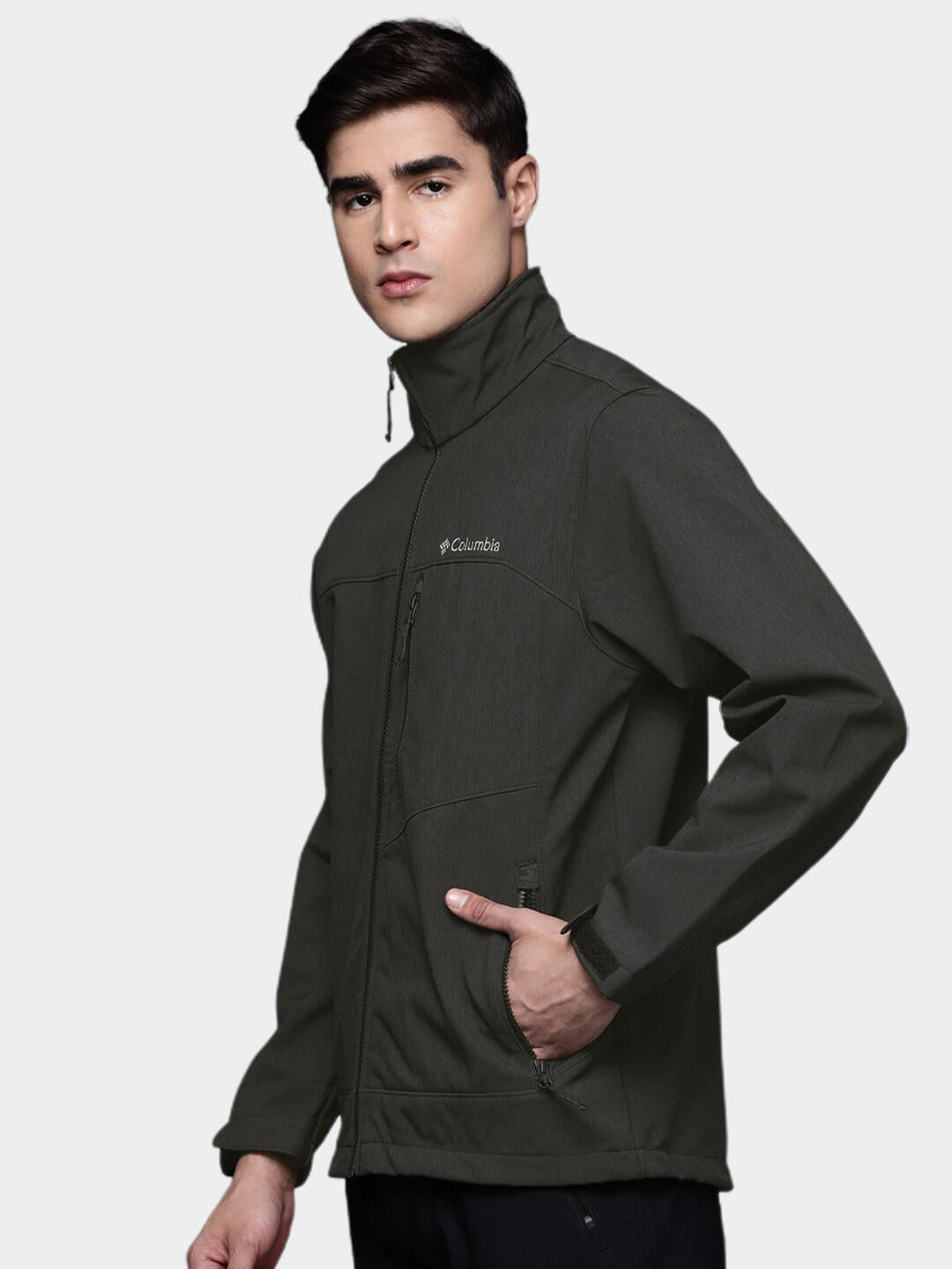 Columbia Men Black Cruiser Valley Soft Shell Jacket
