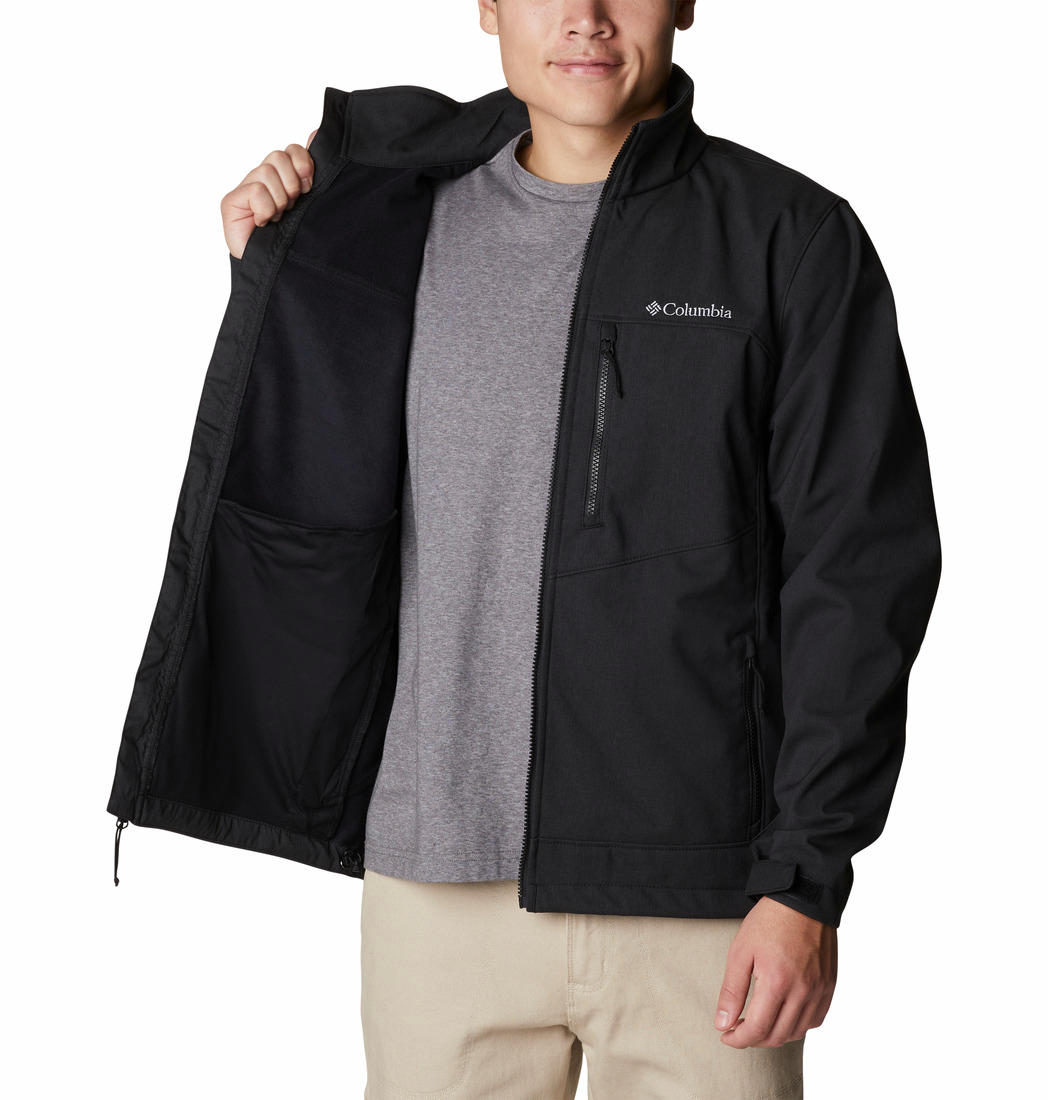 Columbia Men Black Cruiser Valley Soft Shell Jacket