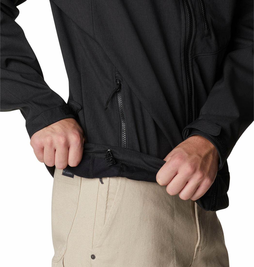 Columbia Men Black Cruiser Valley Soft Shell Jacket