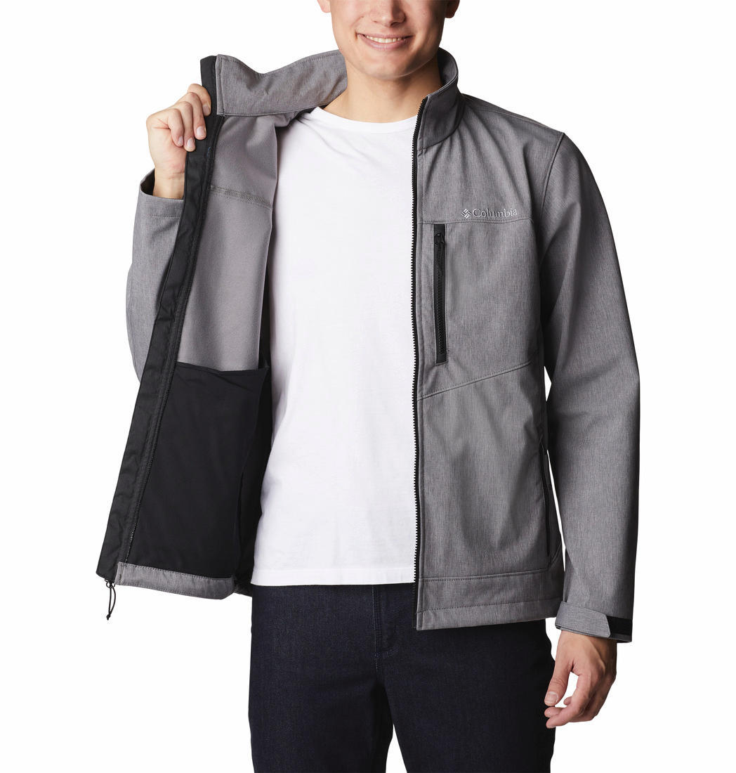 Columbia Men Grey Cruiser Valley Soft Shell Jacket