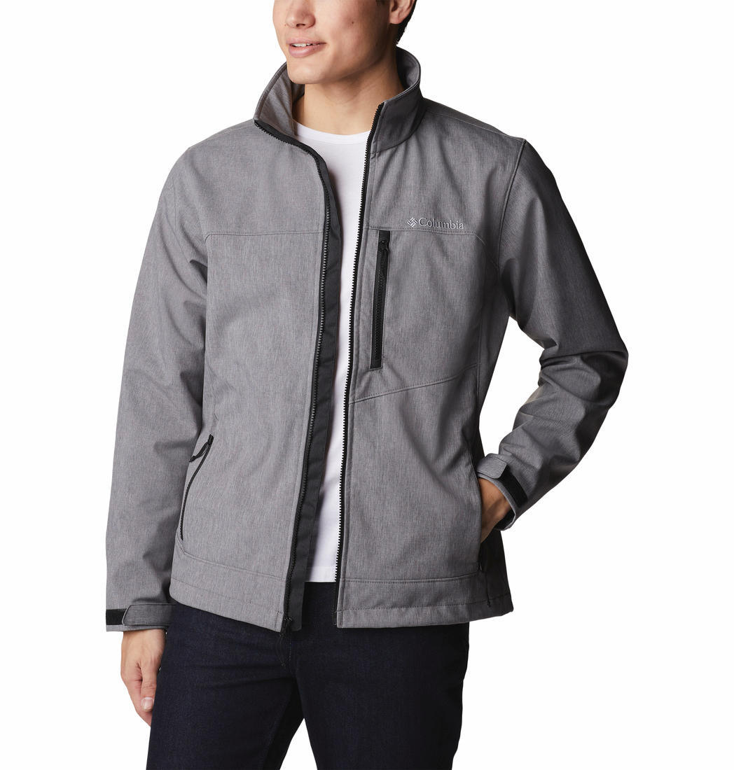 Columbia Men Grey Cruiser Valley Soft Shell Jacket