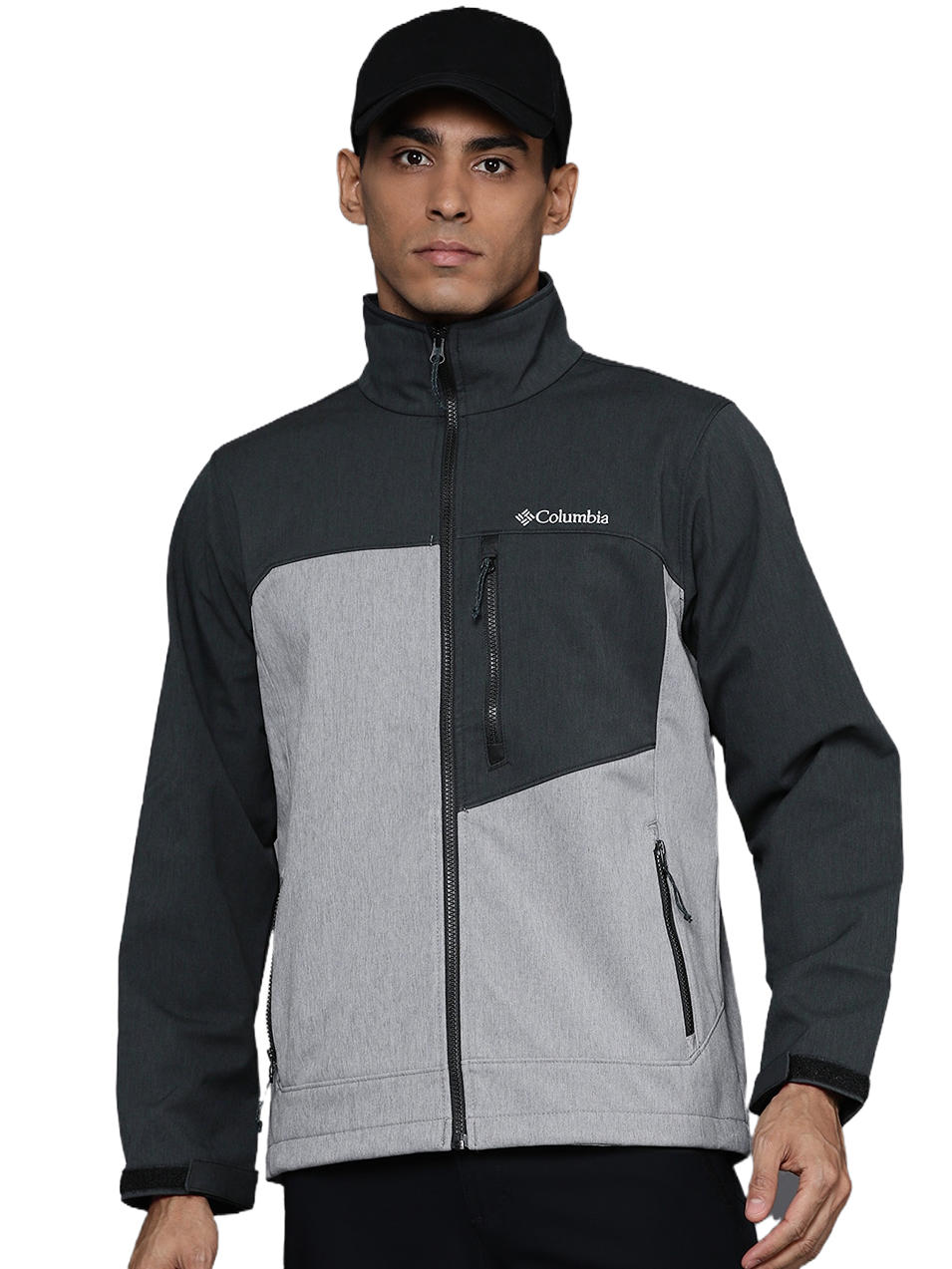 Columbia Men Grey Cruiser Valley Soft Shell Jacket