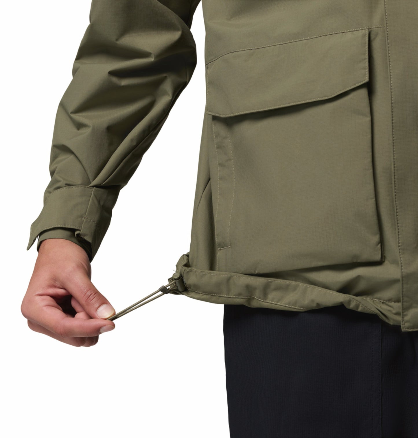 Columbia Men’s Olive Green Omni-Tech Waterproof Landroamer II Rain Jacket