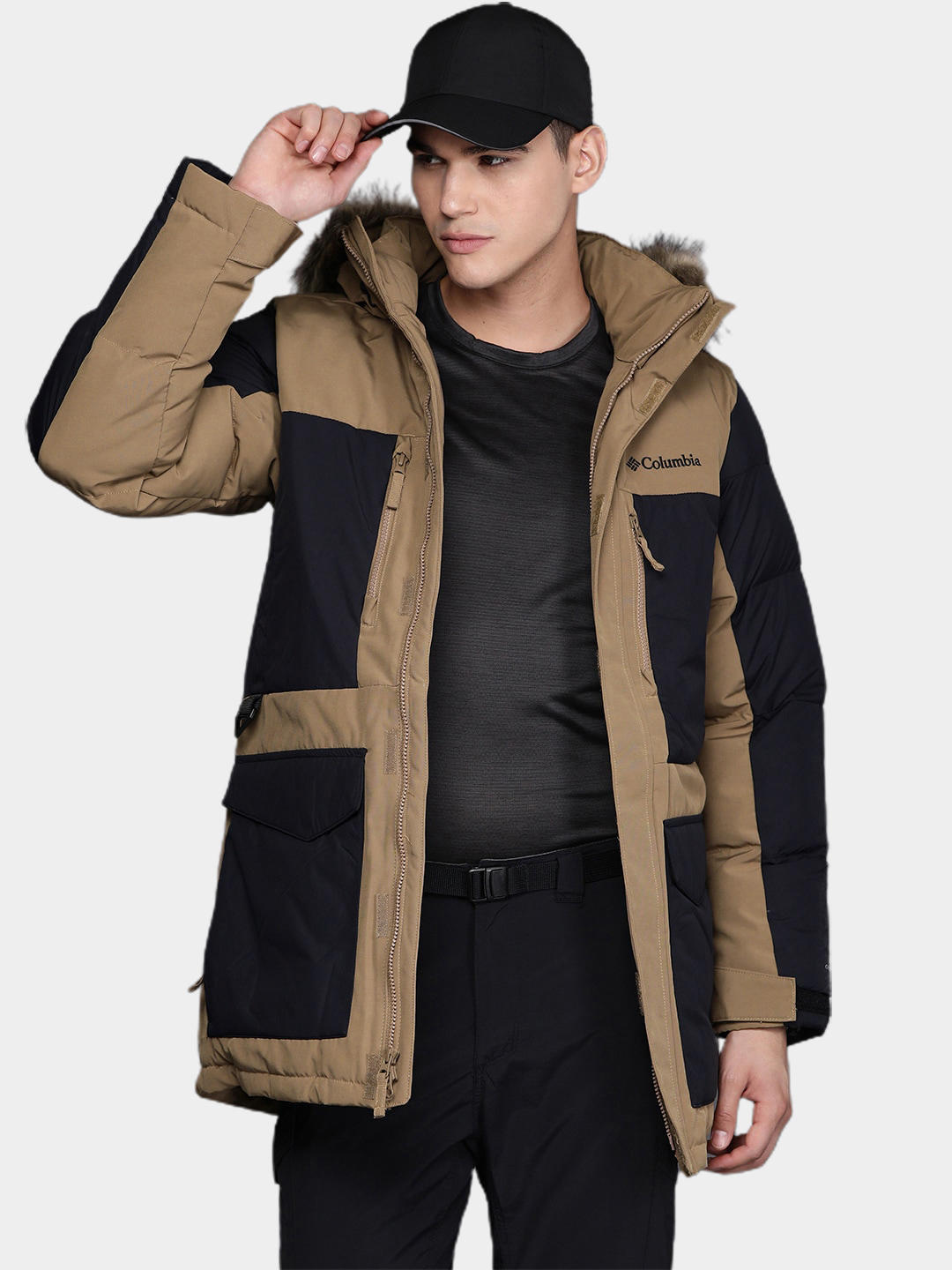 Columbia Men Brown Marquam Peak Fusion Parka Jacket