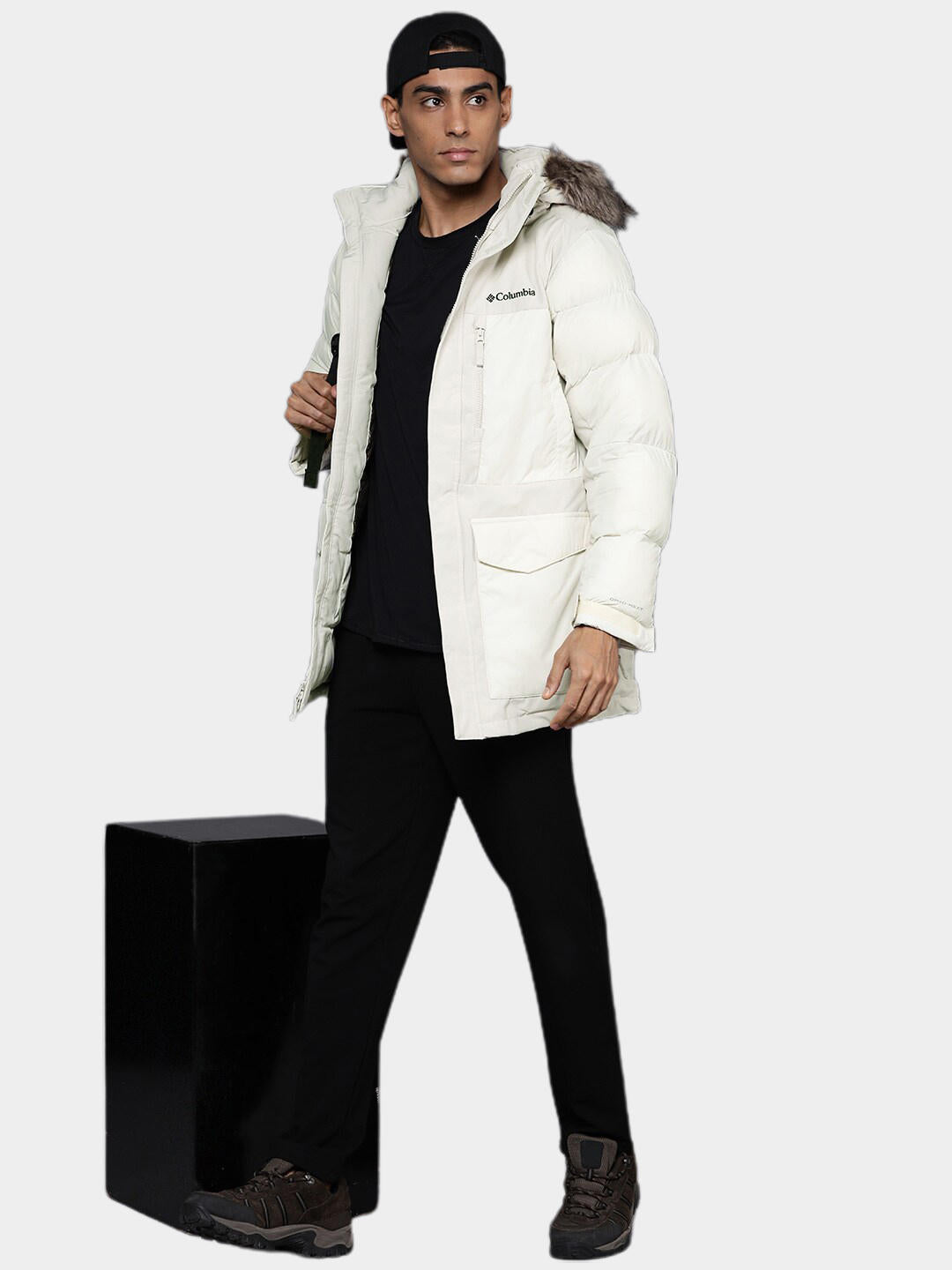Columbia Men Beige Marquam Peak Fusion Parka Jacket