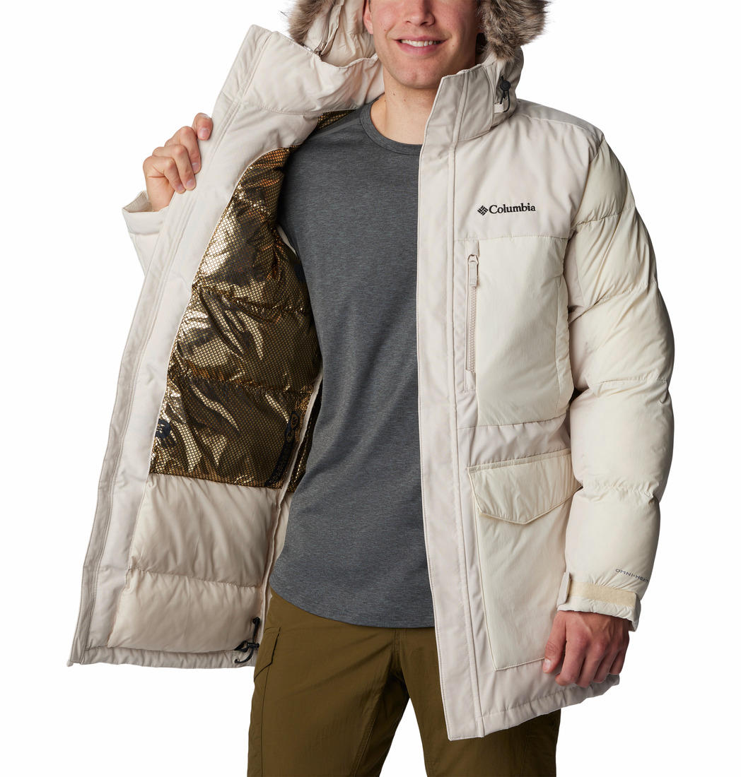 Columbia Men Beige Marquam Peak Fusion Parka Jacket