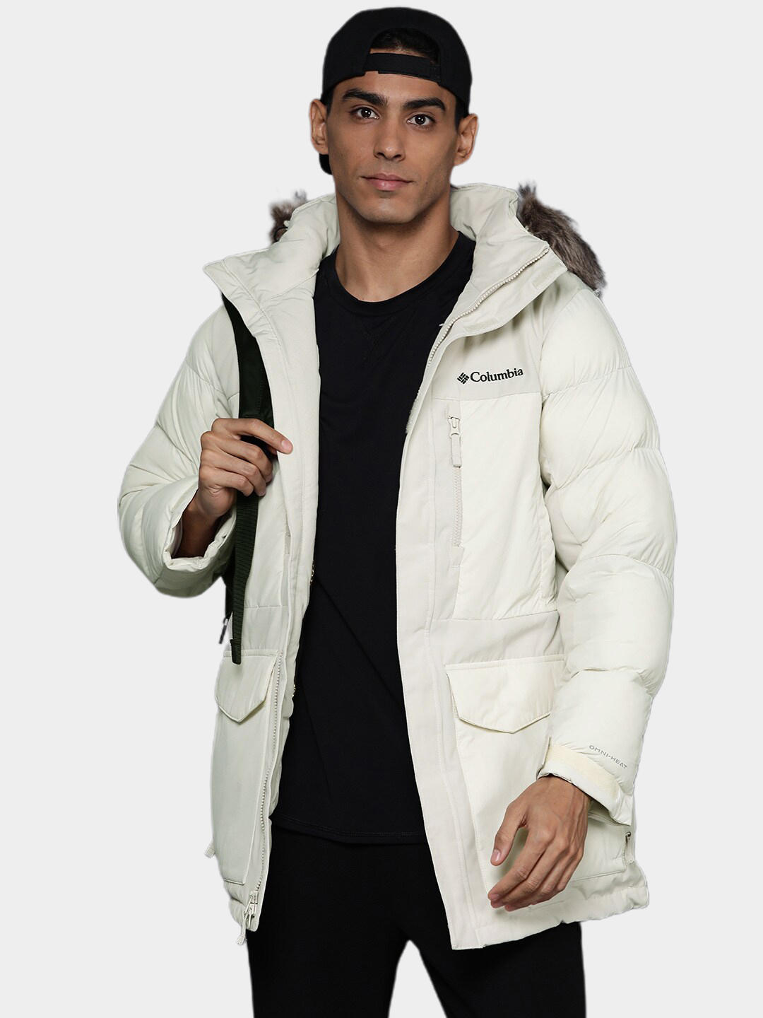 Columbia Men Beige Marquam Peak Fusion Parka Jacket