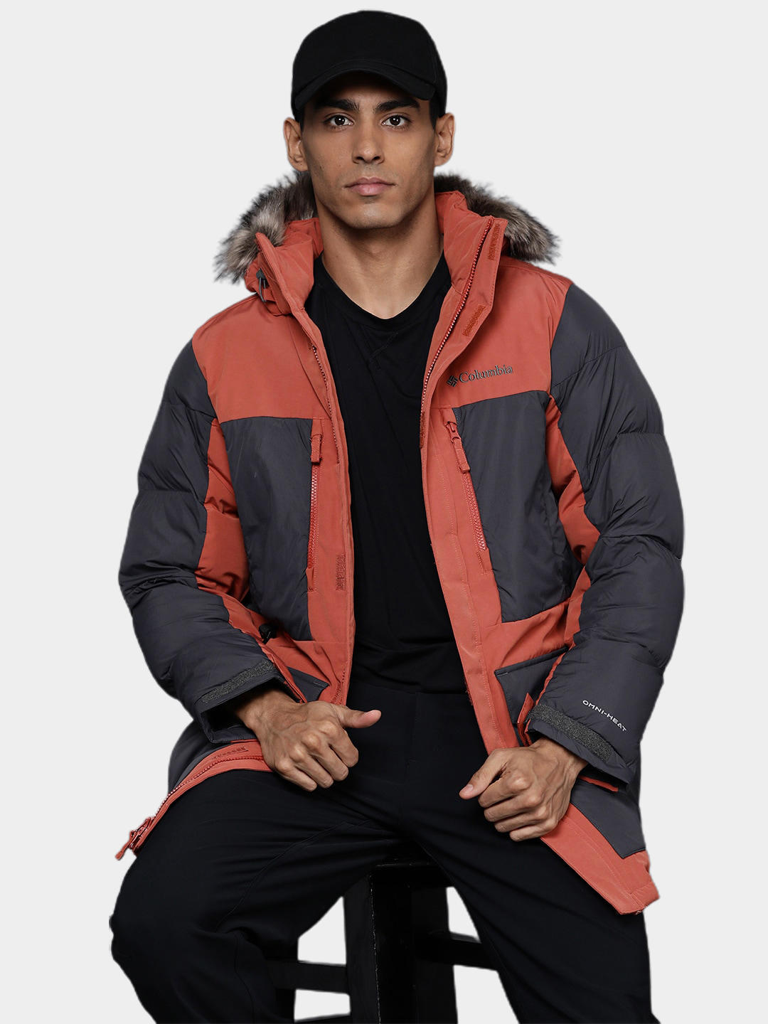Columbia Men Orange Marquam Peak Fusion Parka Jacket