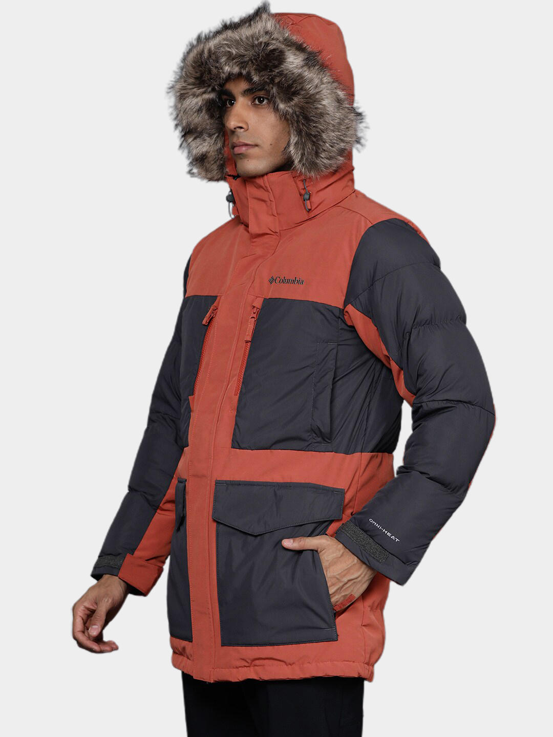 Columbia Men Orange Marquam Peak Fusion Parka Jacket