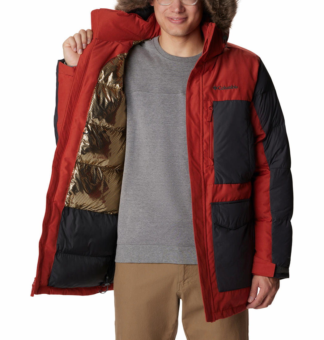 Columbia Men Orange Marquam Peak Fusion Parka Jacket