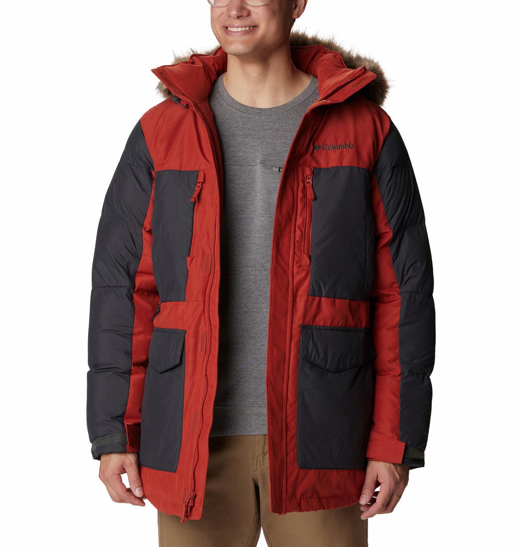 Columbia Men Orange Marquam Peak Fusion Parka Jacket