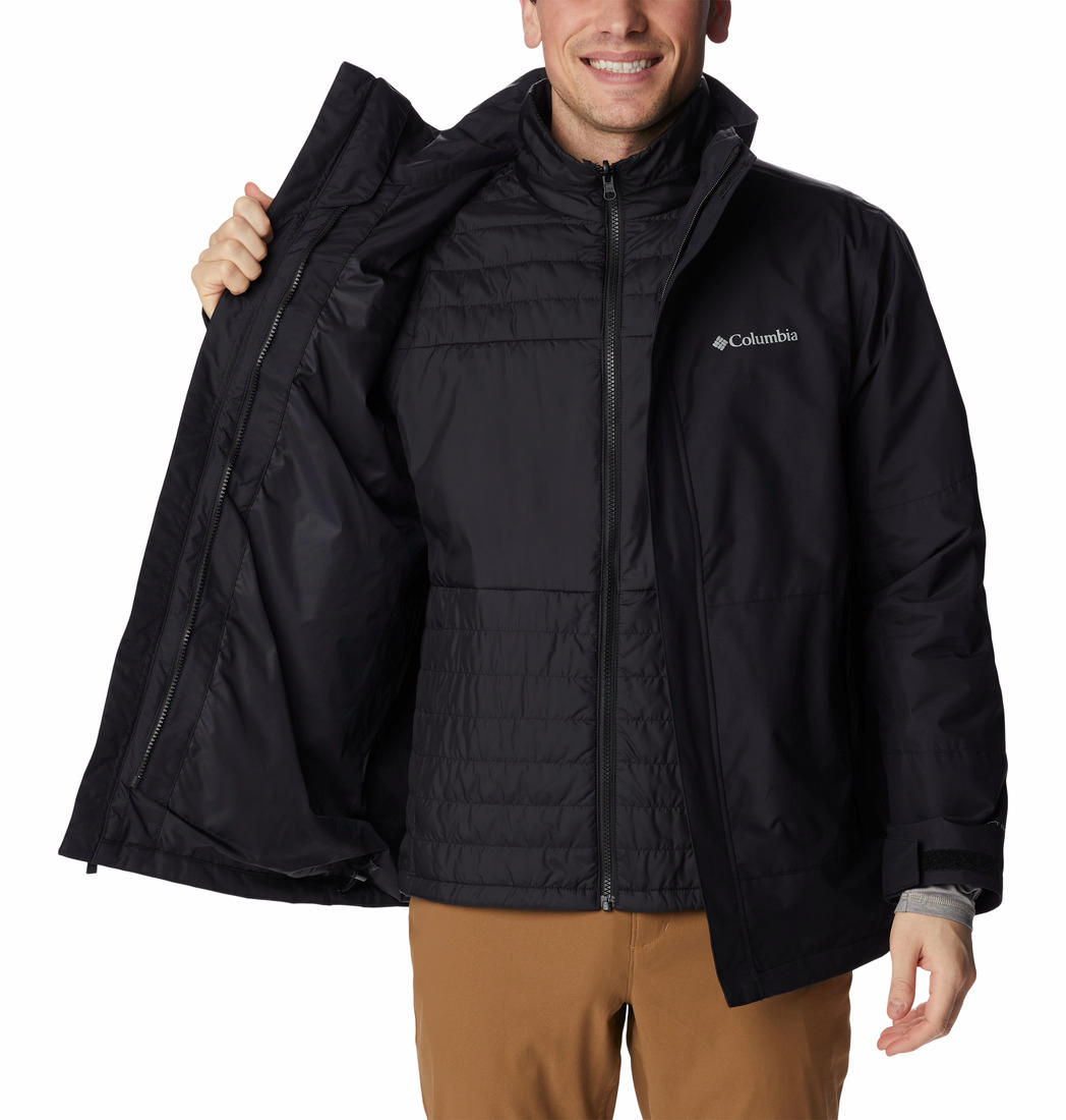 Columbia Men Black Agate Alley Interchange Jacket