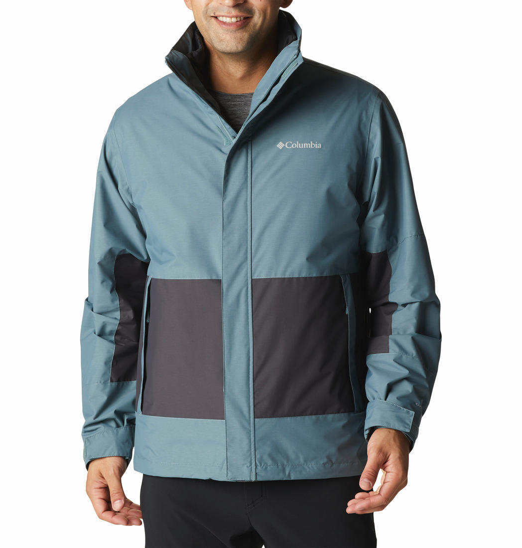 Columbia Men Green Agate Alley Interchange Jacket