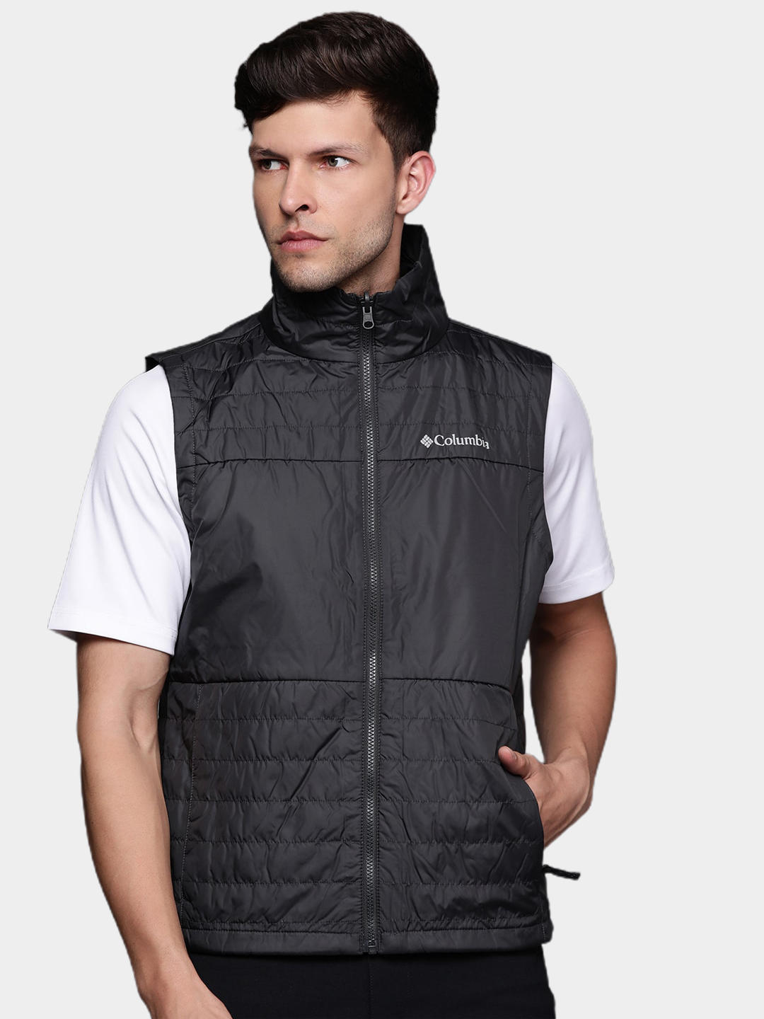 Columbia Men Green Agate Alley Interchange Jacket
