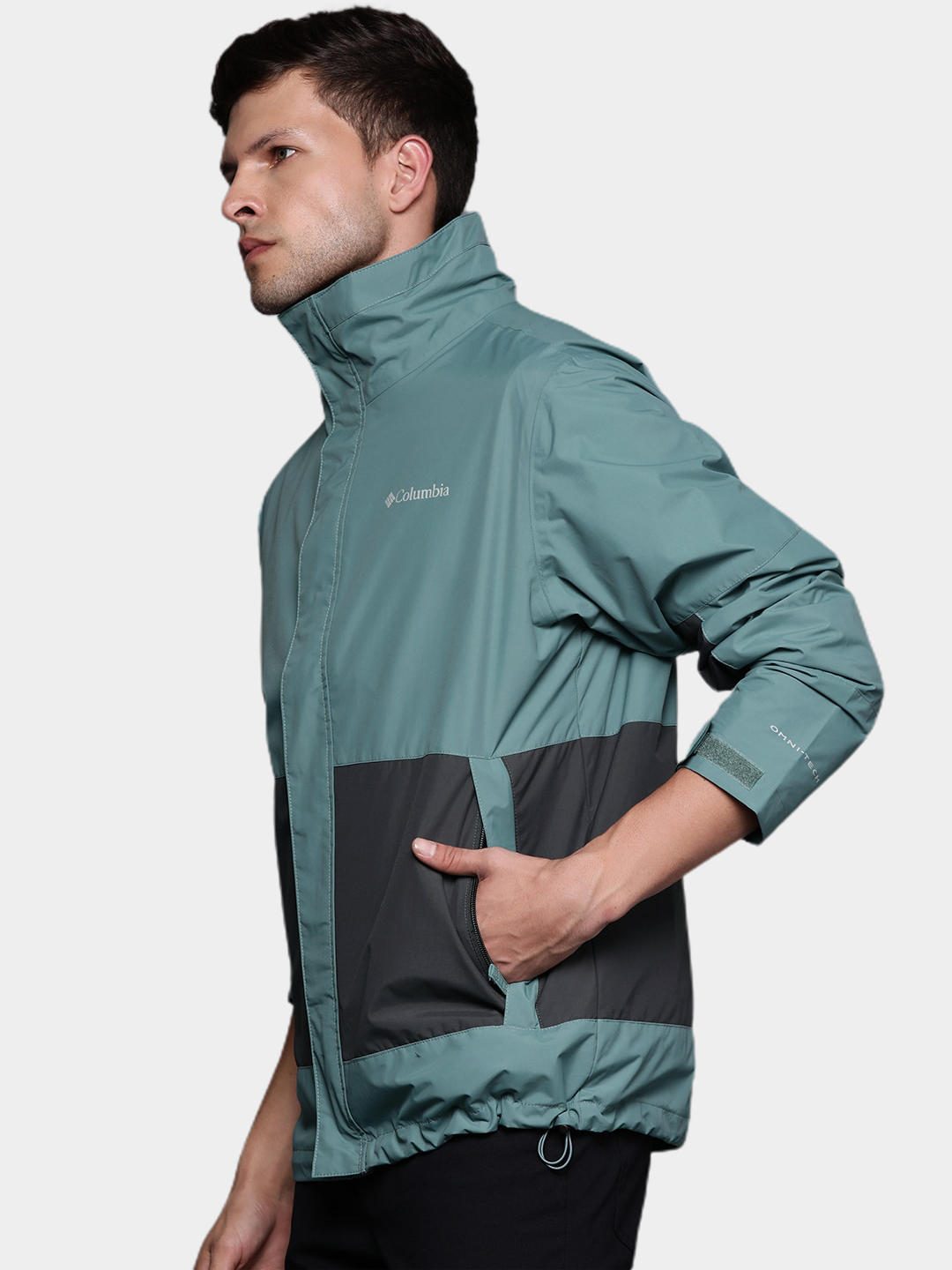 Columbia Men Green Agate Alley Interchange Jacket