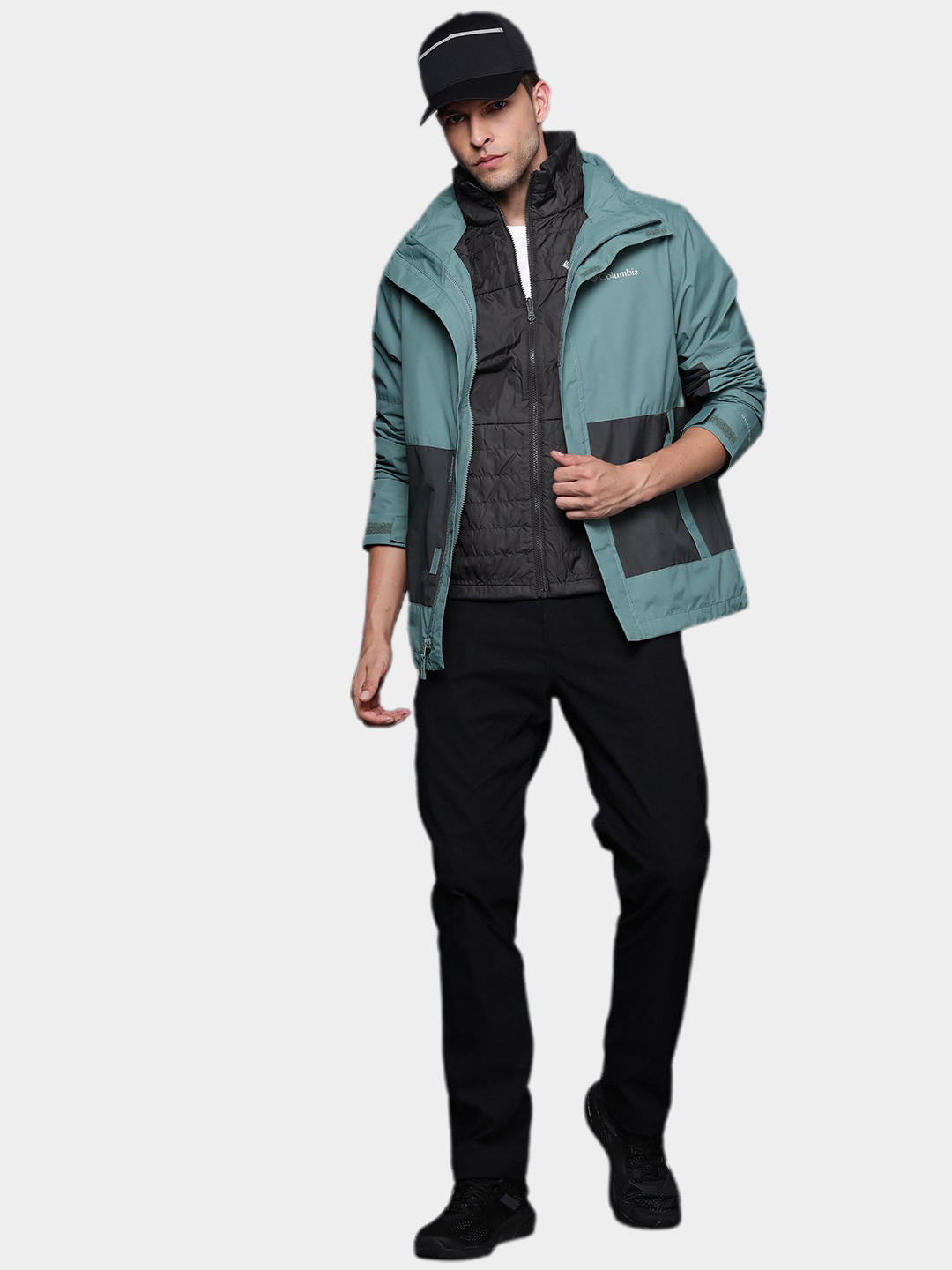 Columbia Men Green Agate Alley Interchange Jacket