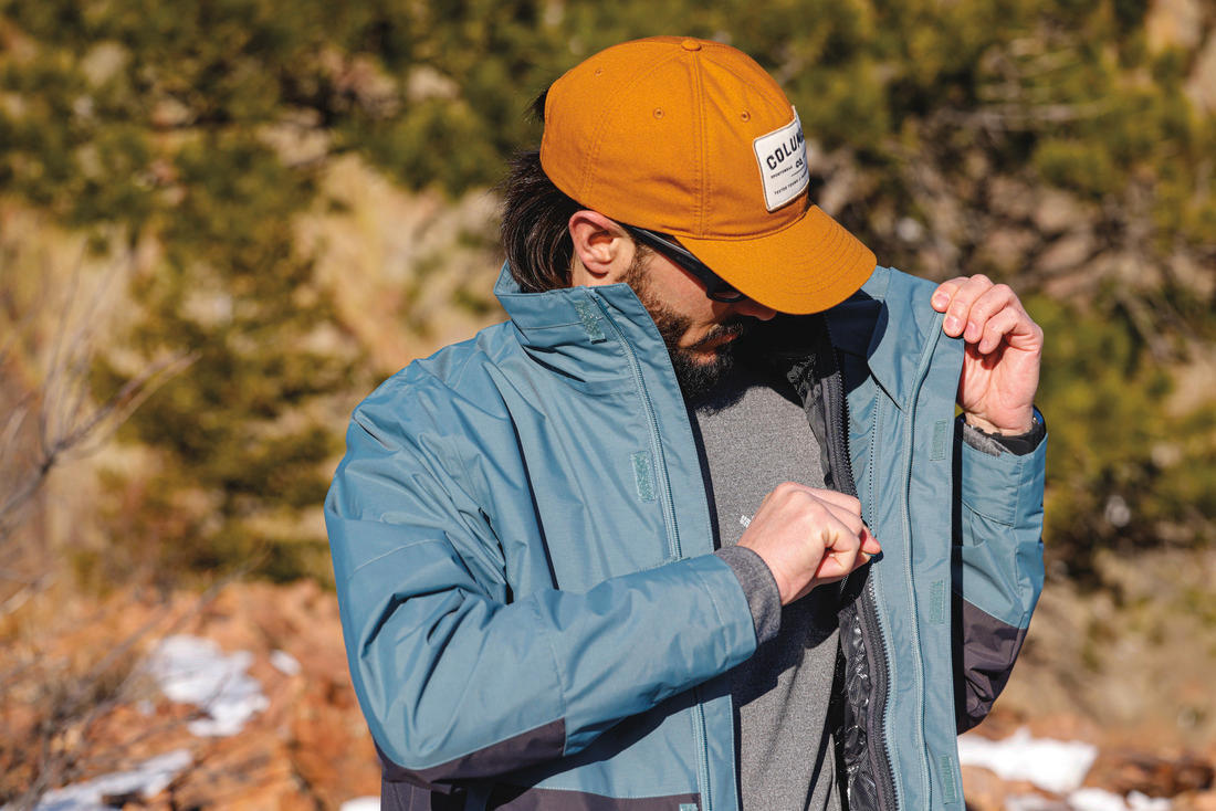 Columbia Men Green Agate Alley Interchange Jacket