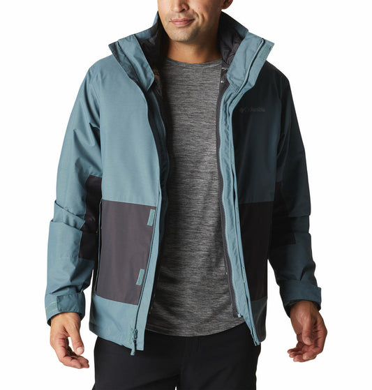Columbia Men Green Agate Alley Interchange Jacket