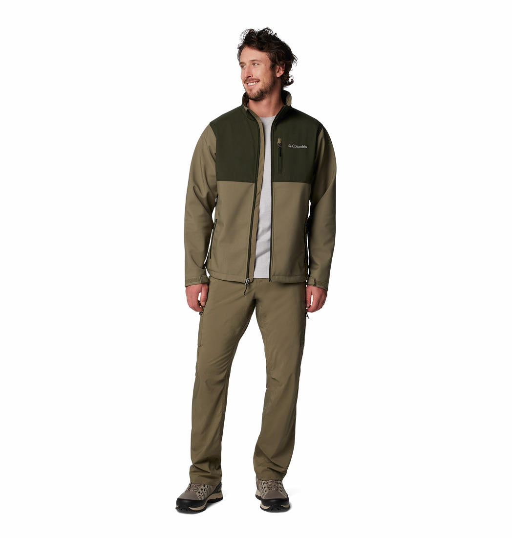 Columbia Mens Green Ascender Softshell Jacket