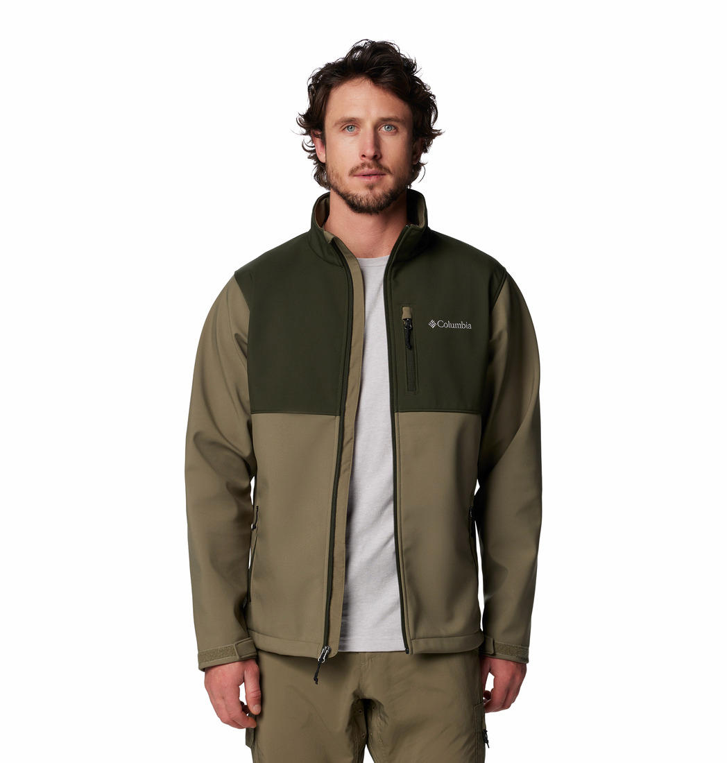 Columbia Mens Green Ascender Softshell Jacket