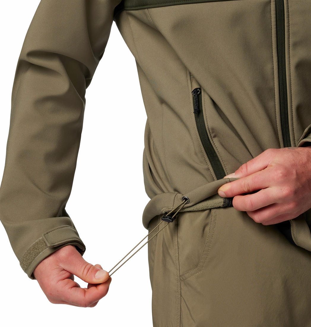 Columbia Mens Green Ascender Softshell Jacket