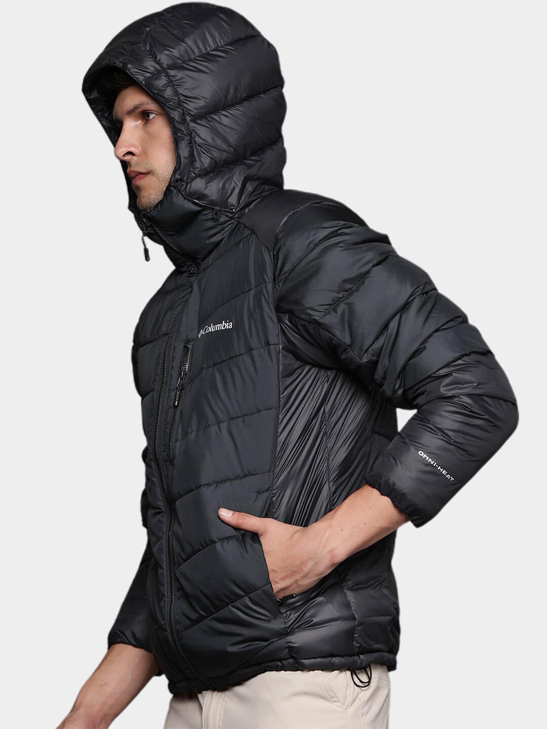 Columbia Men Black Labyrinth Loop Hooded Jacket