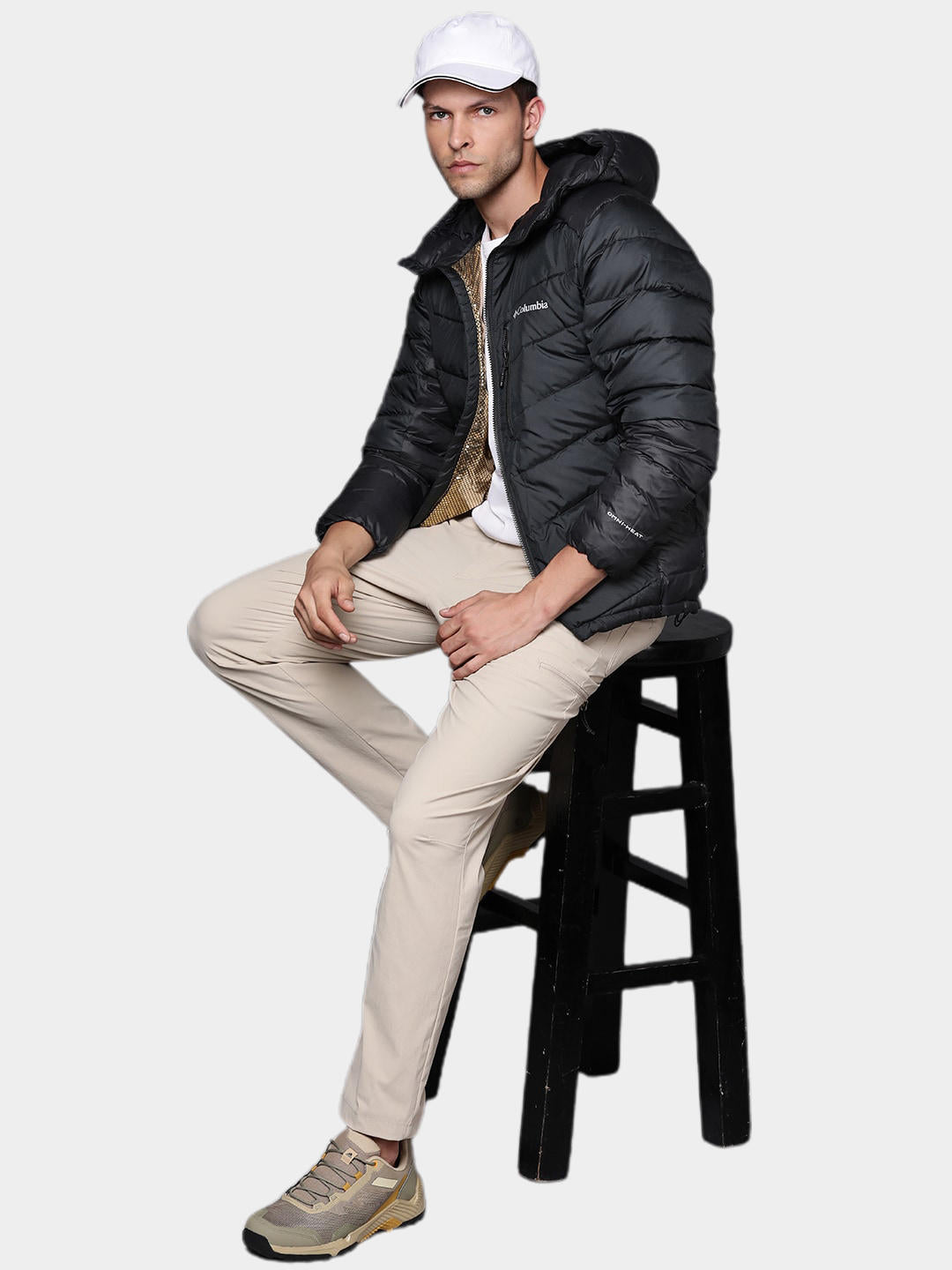 Columbia Men Black Labyrinth Loop Hooded Jacket