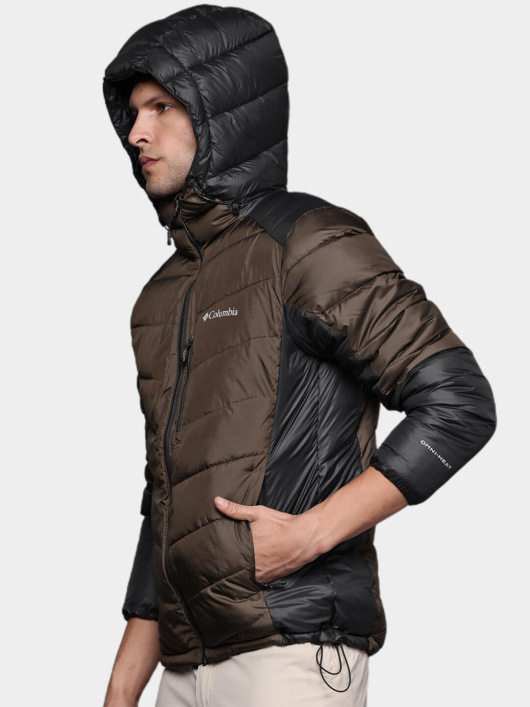 Columbia Men Brown Labyrinth Loop Hooded Jacket