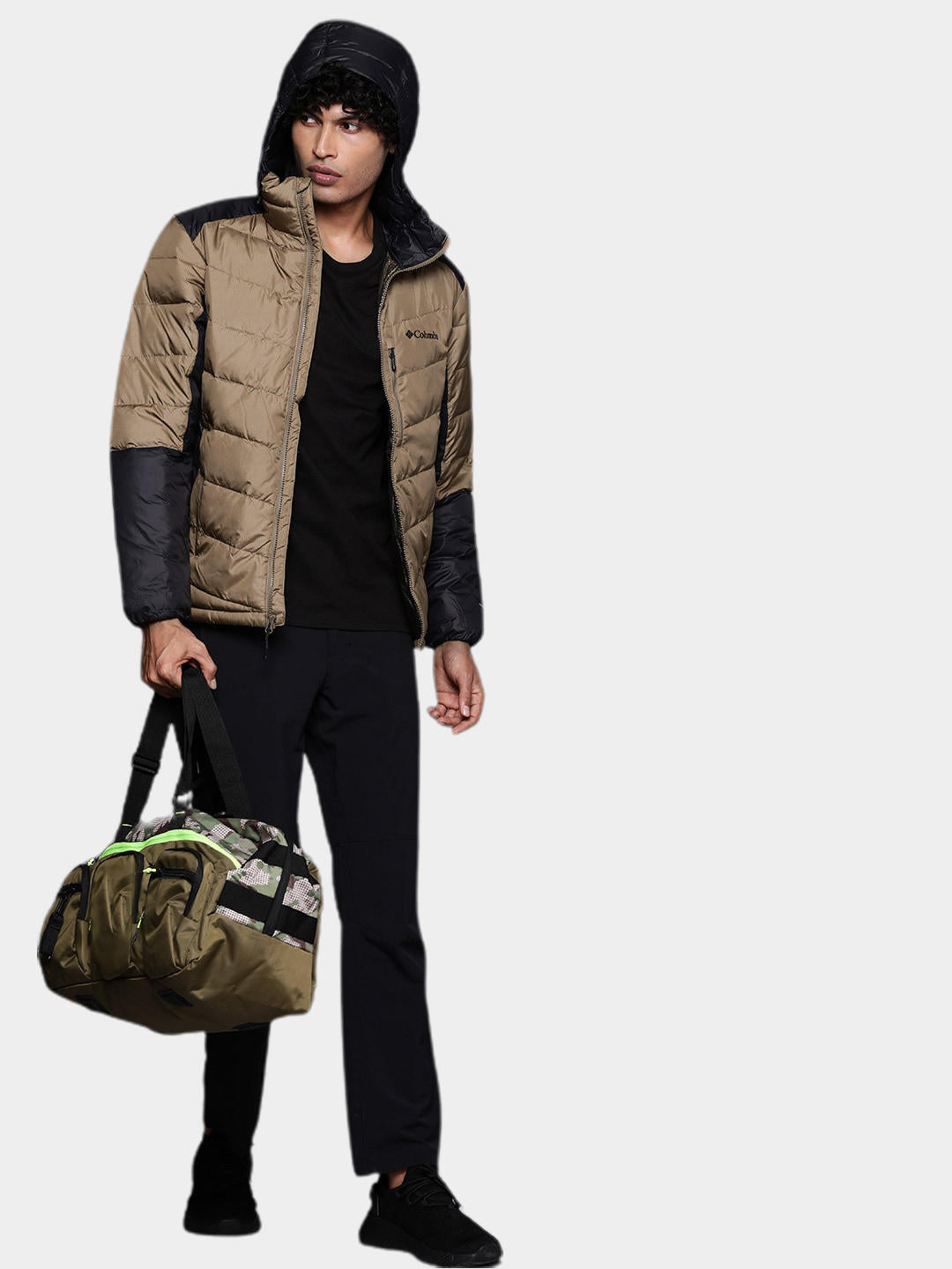 Columbia Men Brown Labyrinth Loop Hooded Jacket