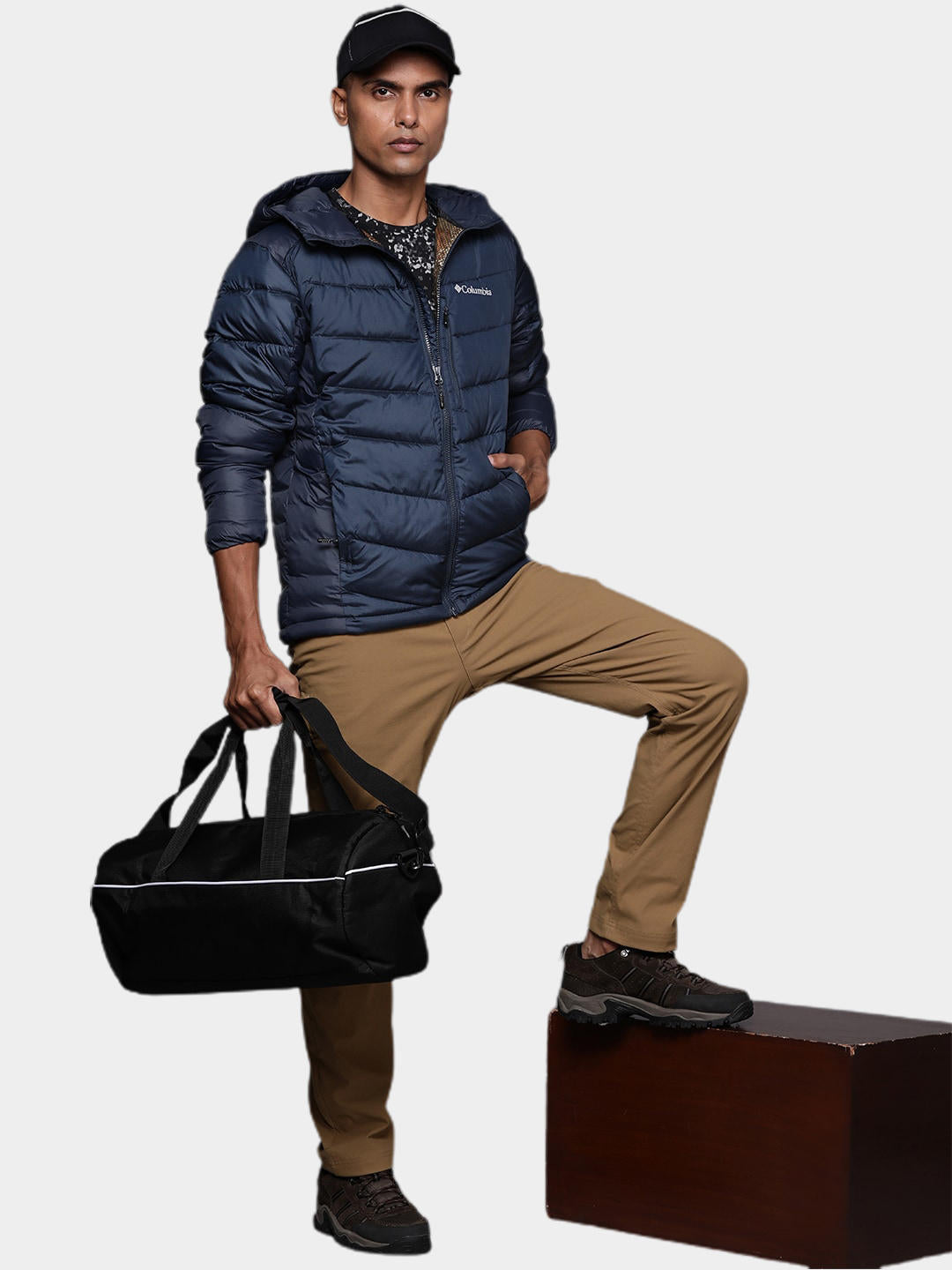 Columbia Men Blue Labyrinth Loop Hooded Jacket