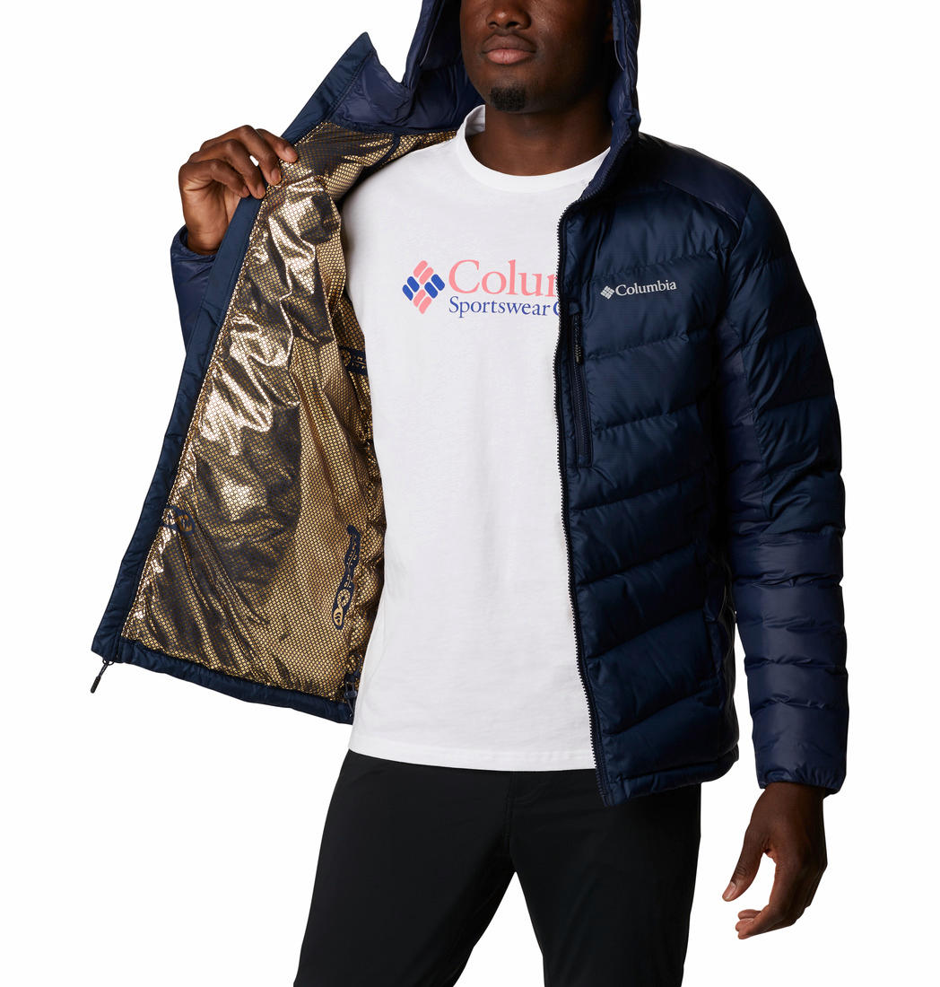 Columbia Men Blue Labyrinth Loop Hooded Jacket