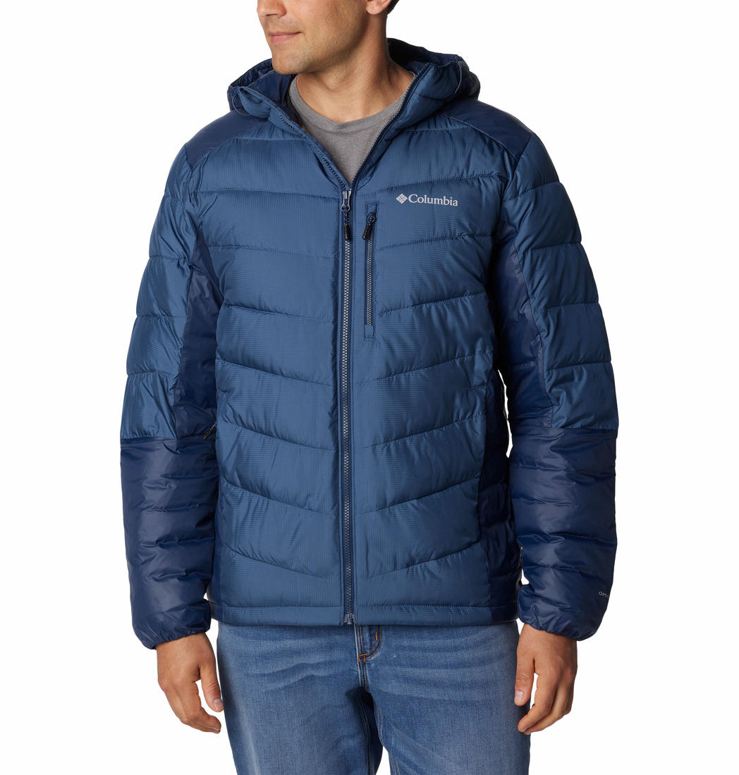 Columbia Men Navy Blue Labyrinth Loop Hooded Jacket