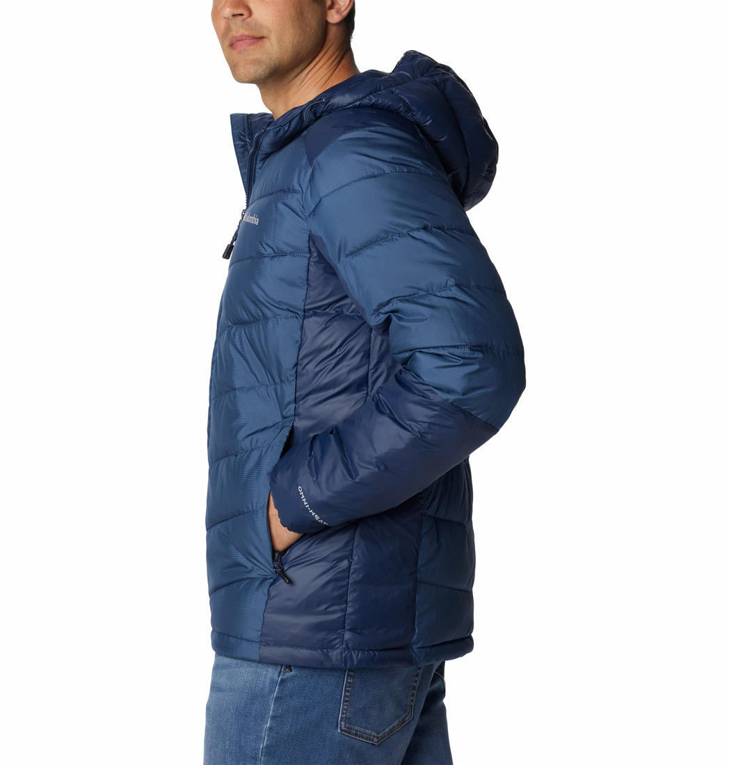Columbia Men Navy Blue Labyrinth Loop Hooded Jacket