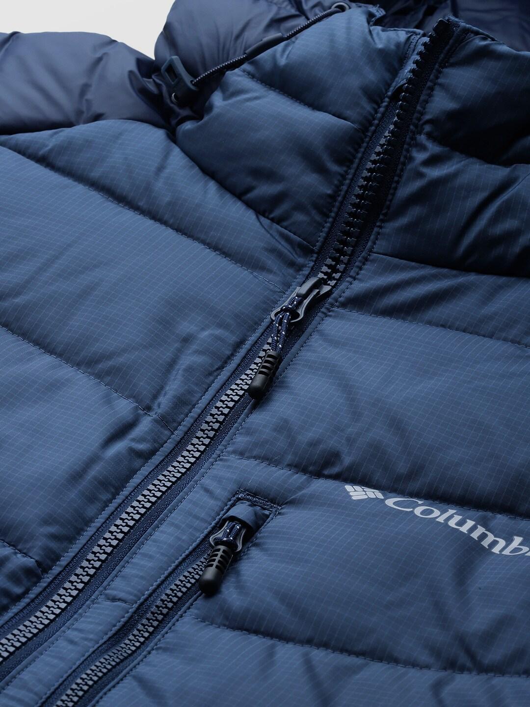 Columbia Men Navy Blue Labyrinth Loop Hooded Jacket