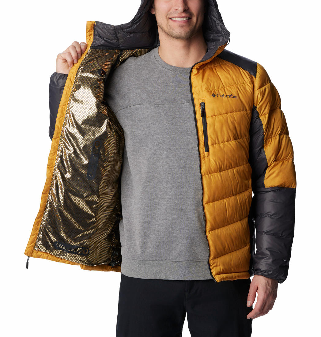 Columbia Men Yellow Labyrinth Loop Hooded Jacket