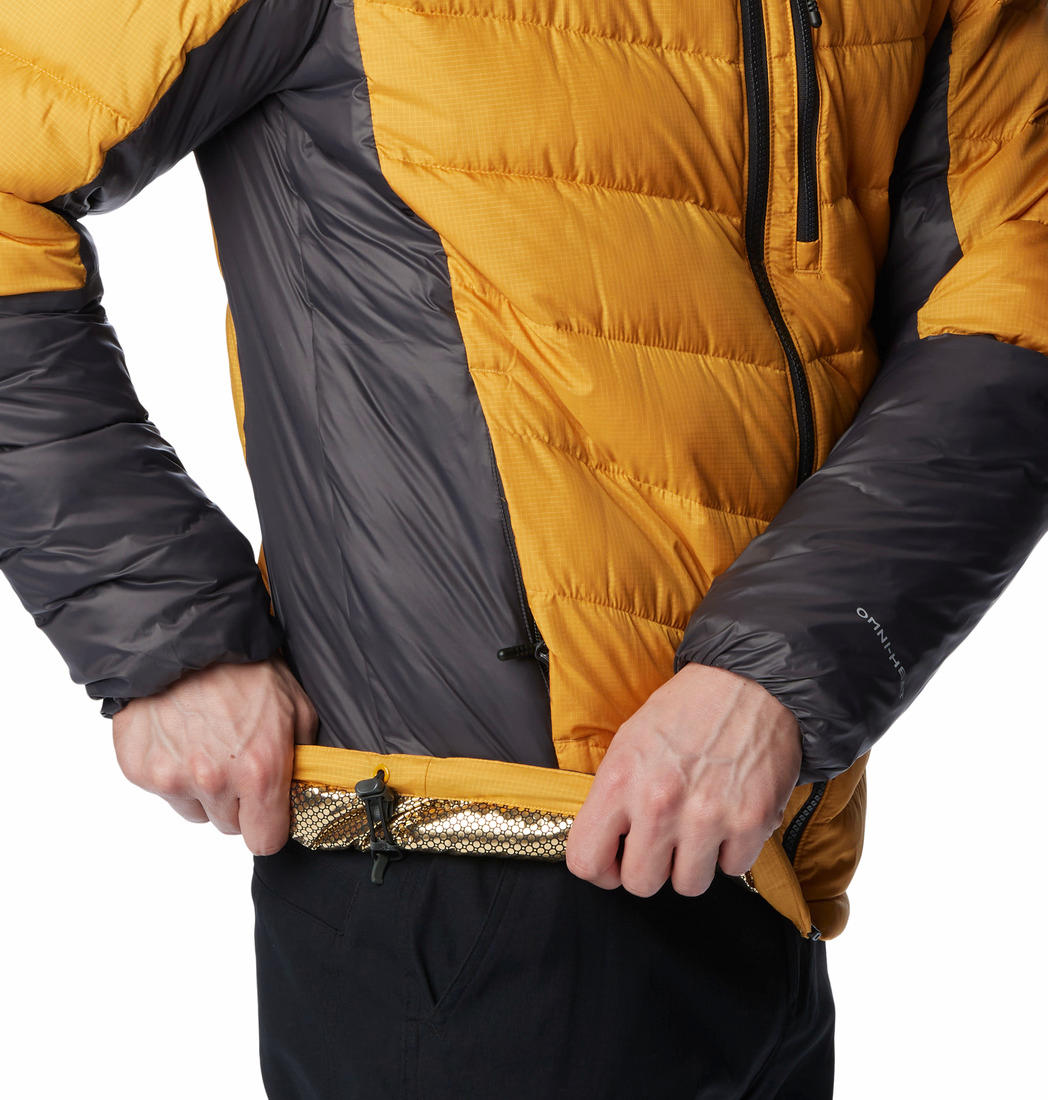 Columbia Men Yellow Labyrinth Loop Hooded Jacket