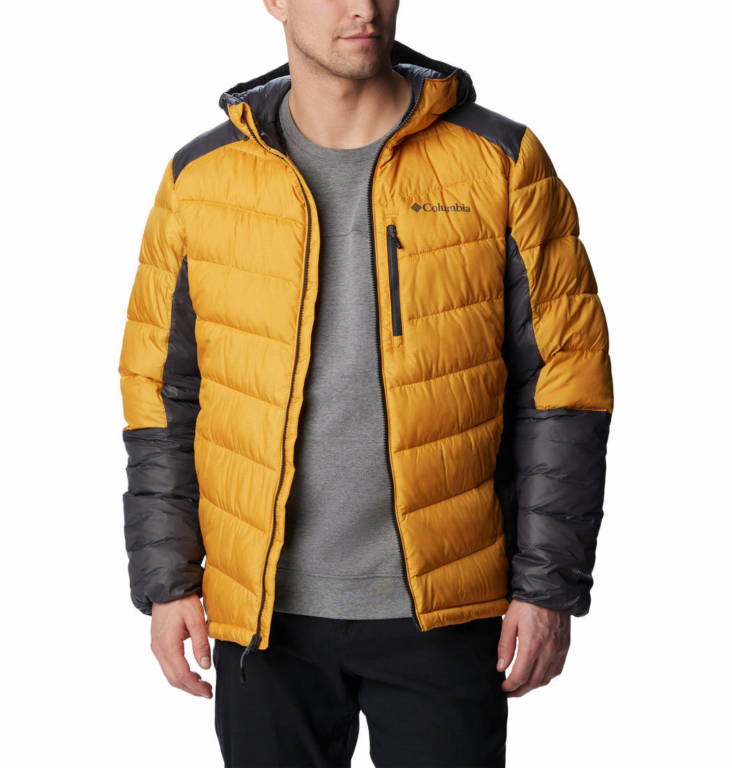 Columbia Men Yellow Labyrinth Loop Hooded Jacket