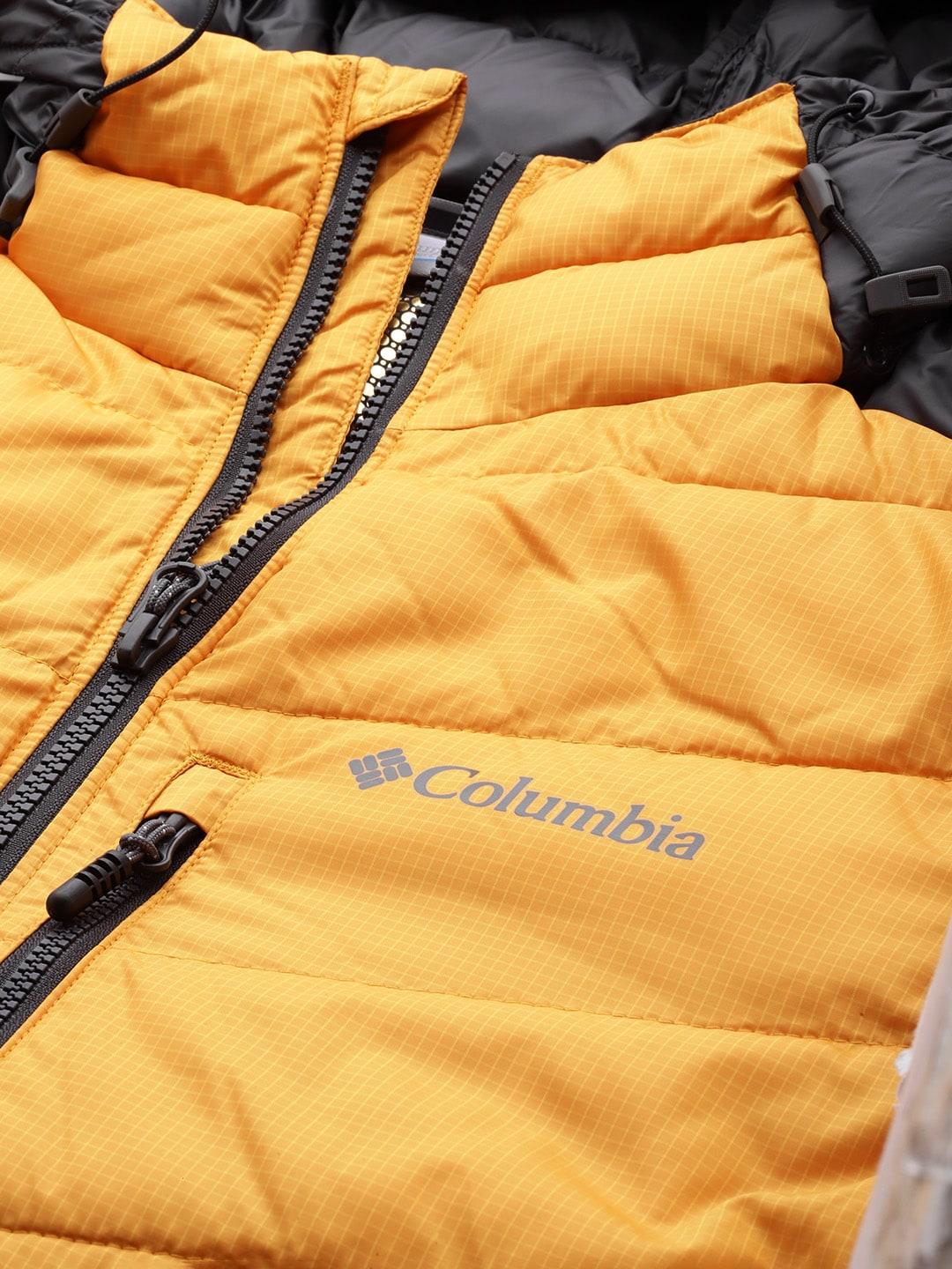 Columbia Men Yellow Labyrinth Loop Hooded Jacket
