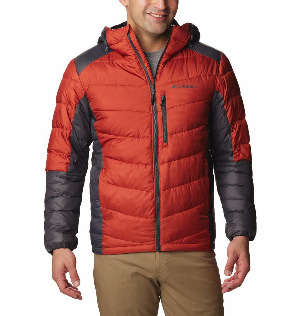 Columbia Men Orange Labyrinth Loop Hooded Jacket