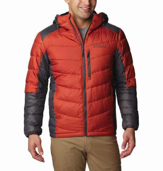 Columbia Men Orange Labyrinth Loop Hooded Jacket