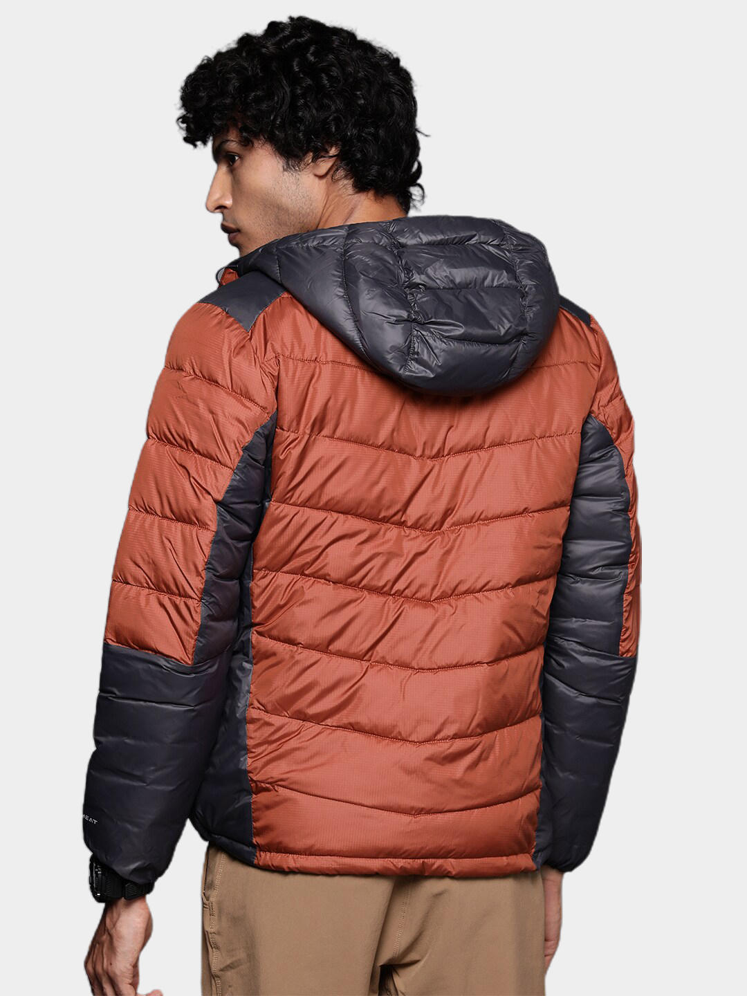 Columbia Men Orange Labyrinth Loop Hooded Jacket