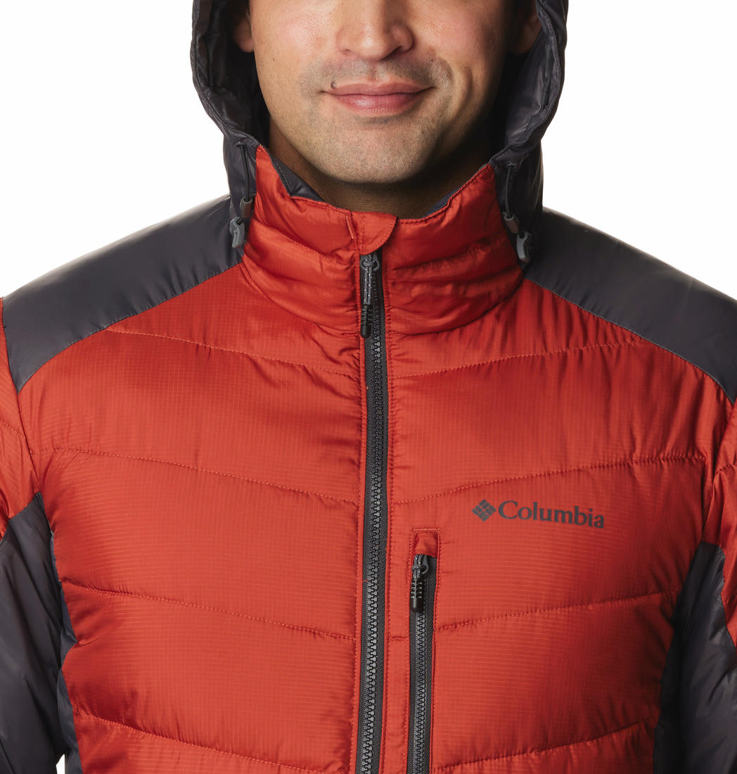 Columbia Men Orange Labyrinth Loop Hooded Jacket
