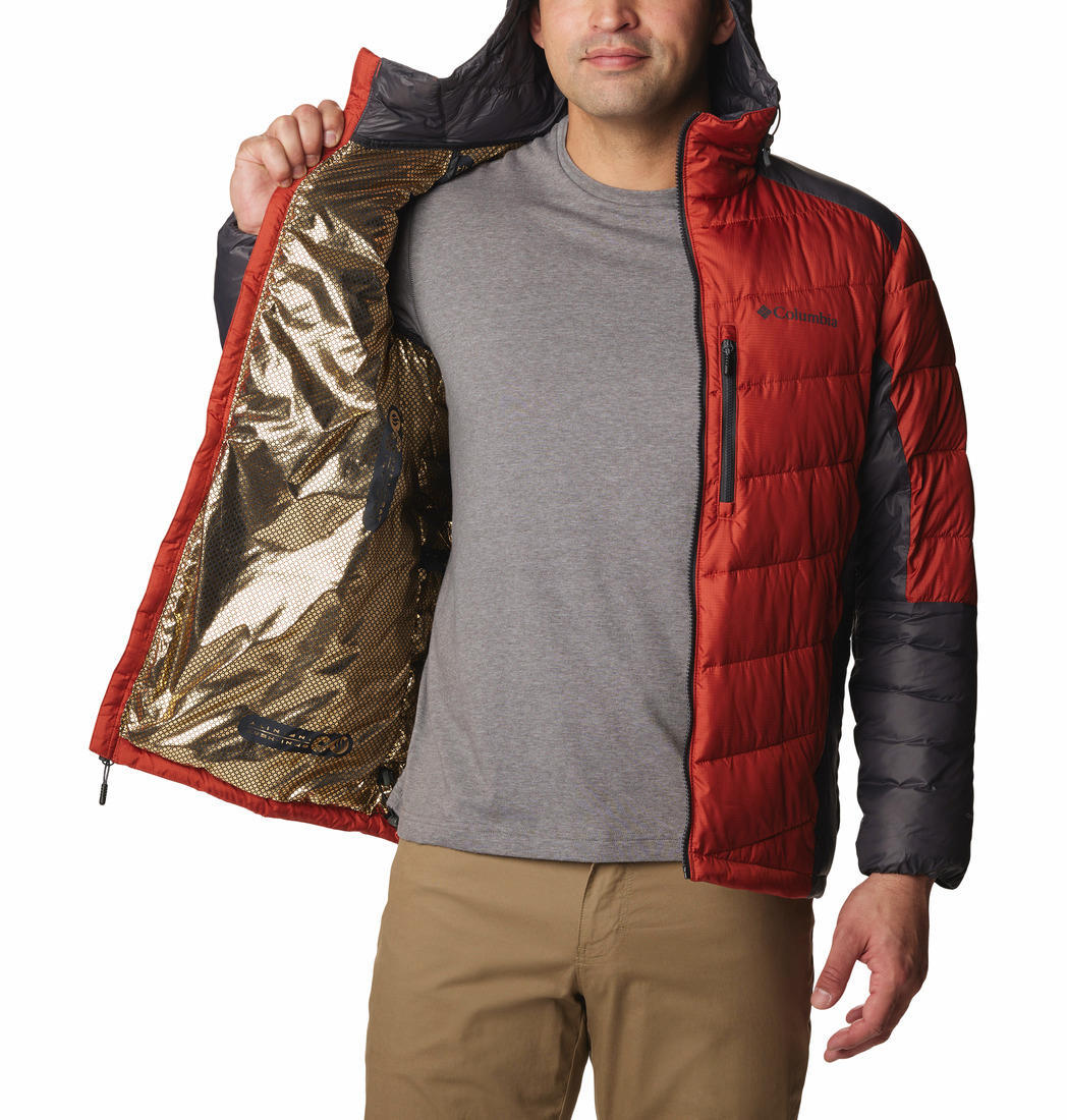 Columbia Men Orange Labyrinth Loop Hooded Jacket