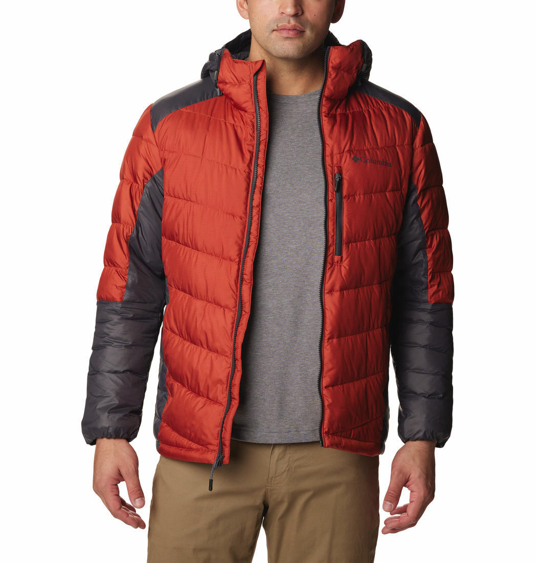 Columbia Men Orange Labyrinth Loop Hooded Jacket