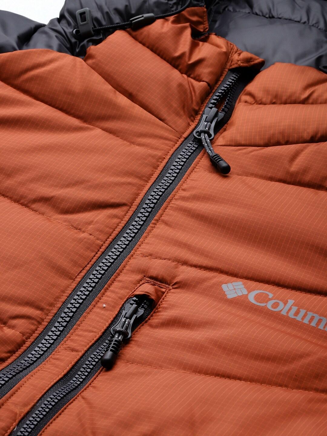 Columbia Men Orange Labyrinth Loop Hooded Jacket